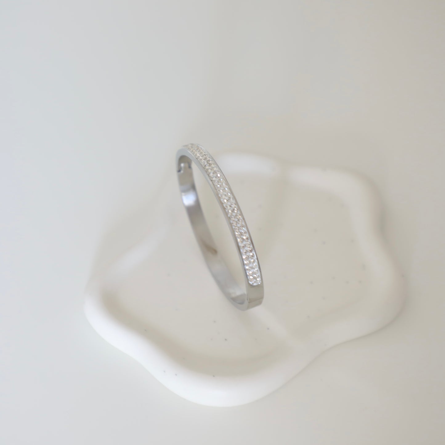 Encrusted Luxury Thick Bangle Luna Bracelet