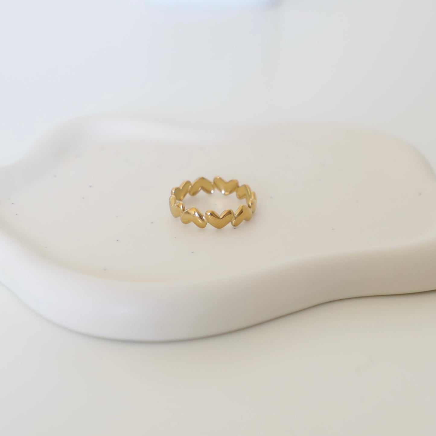 Adjustable Joined Heart Amy Ring