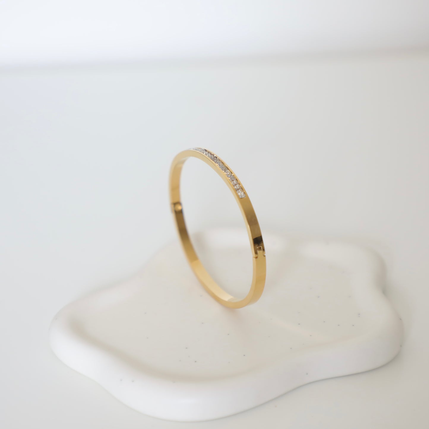 Encrusted Luxury Thin Bangle Luna Bracelet