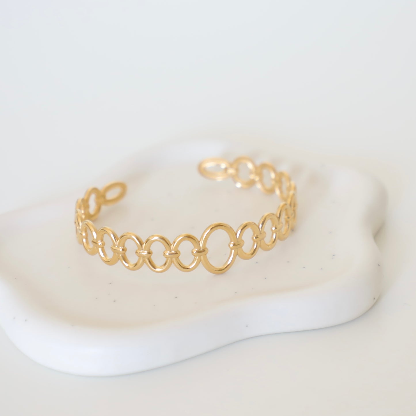 Oval Chain Bangle Ava Bracelet