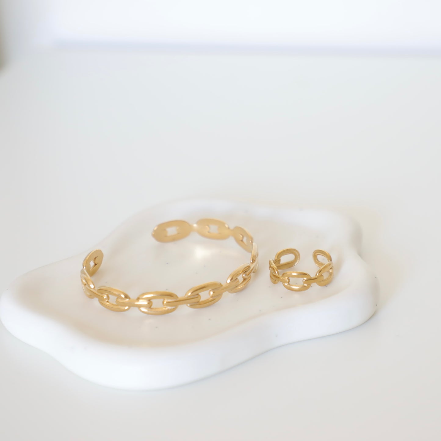 Adjustable Chunky Chain Bangle Lara Bracelet