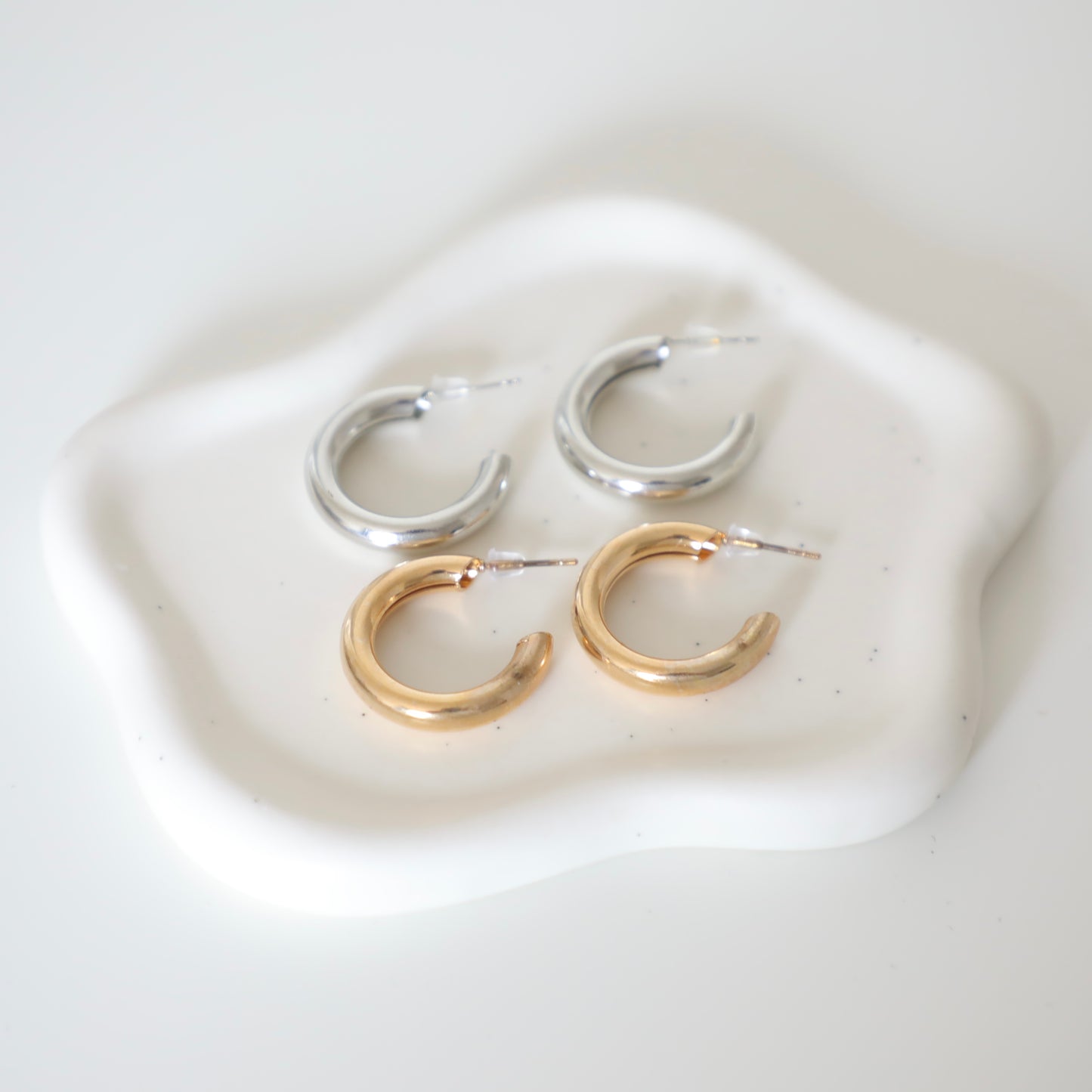 Chunky Half Hoop Aria Earrings