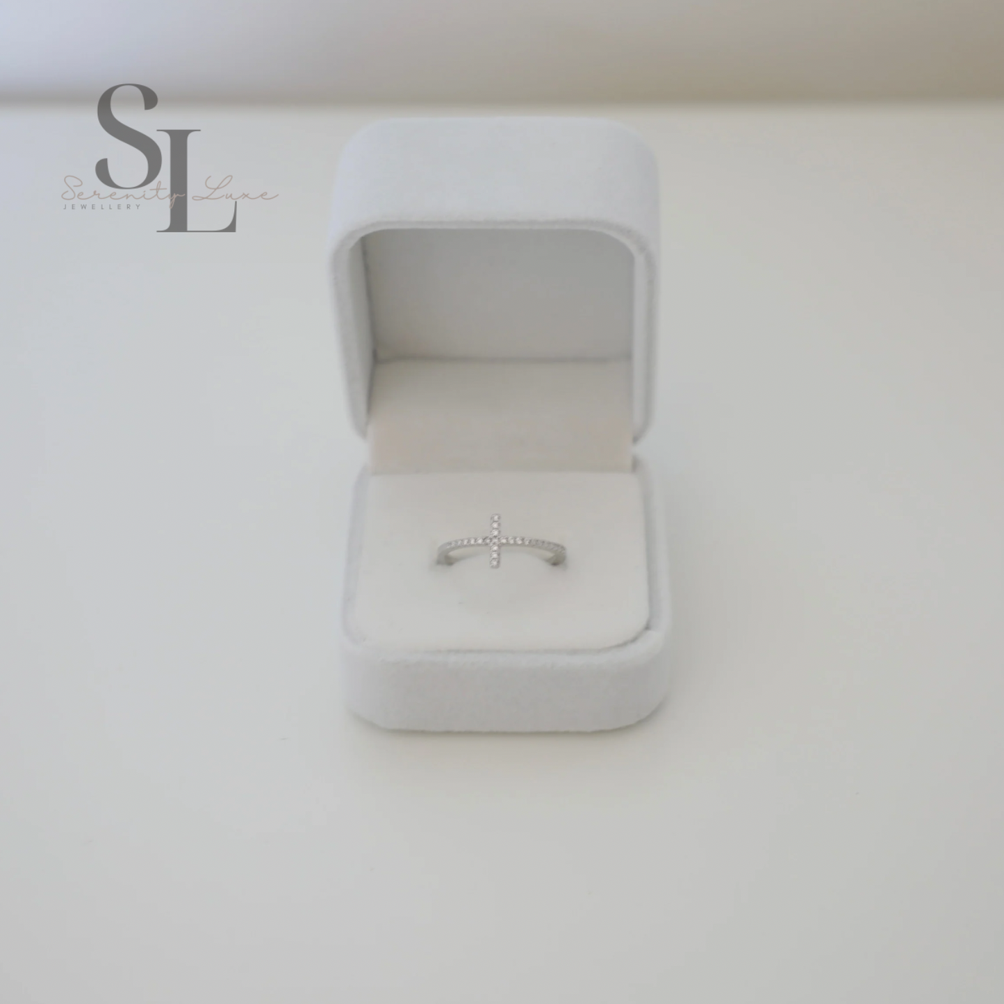 Classic Thin Cross Stavra Ring